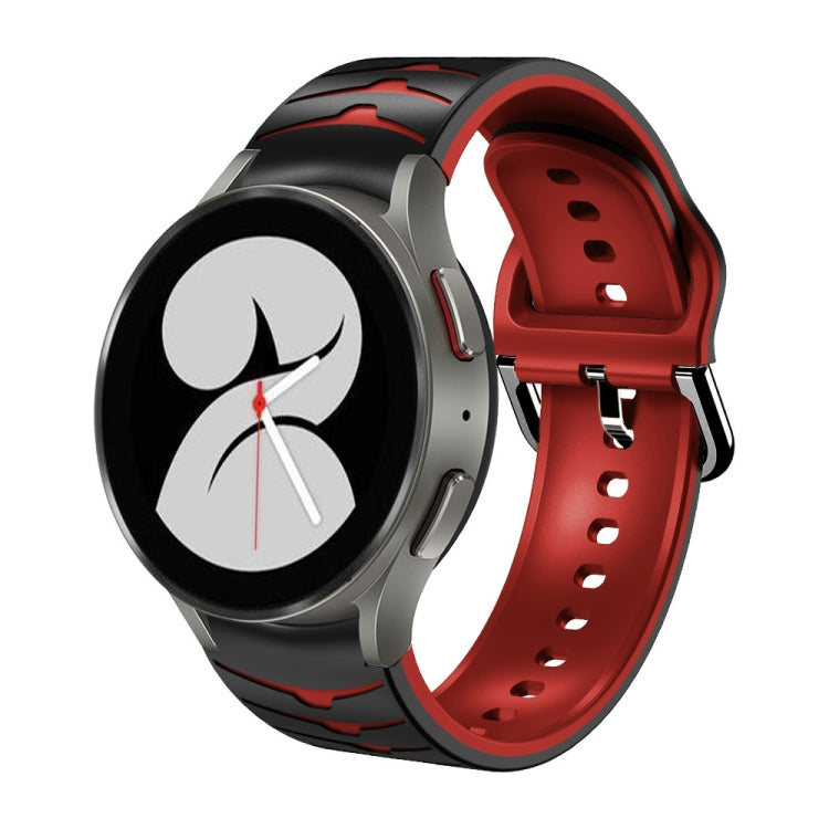 Bracelet de montre en silicone à texture incurvée, pour Samsung Galaxy Watch 4 44 mm, pour Samsung Galaxy Watch 4 40 mm, pour Samsung Galaxy Watch 4 Classic 42 mm