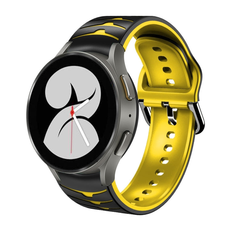 Bracelet de montre en silicone à texture incurvée, pour Samsung Galaxy Watch 4 44 mm, pour Samsung Galaxy Watch 4 40 mm, pour Samsung Galaxy Watch 4 Classic 42 mm