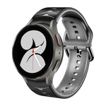 Bracelet de montre en silicone à texture incurvée, pour Samsung Galaxy Watch 4 44 mm, pour Samsung Galaxy Watch 4 40 mm, pour Samsung Galaxy Watch 4 Classic 42 mm