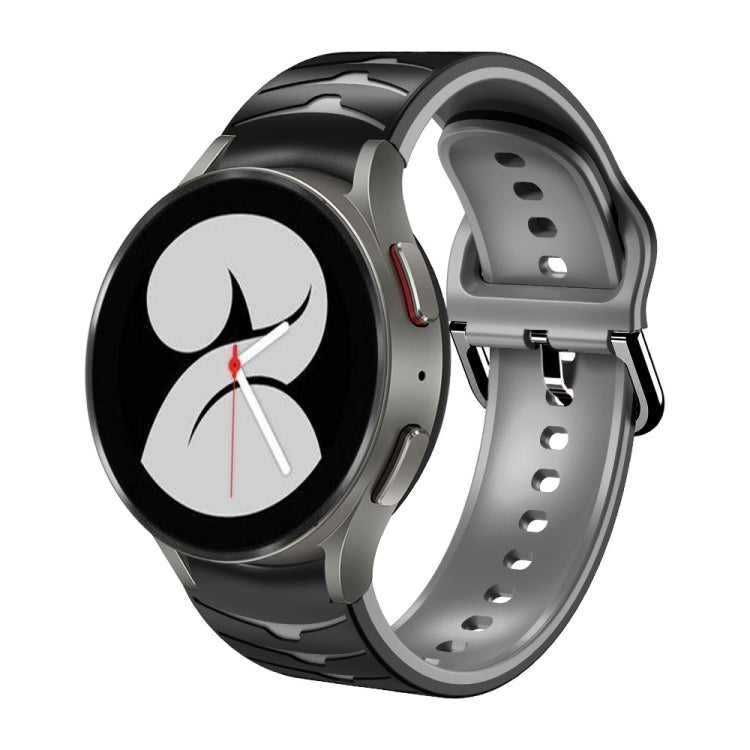Bracelet de montre en silicone à texture incurvée, pour Samsung Galaxy Watch 4 44 mm, pour Samsung Galaxy Watch 4 40 mm, pour Samsung Galaxy Watch 4 Classic 42 mm