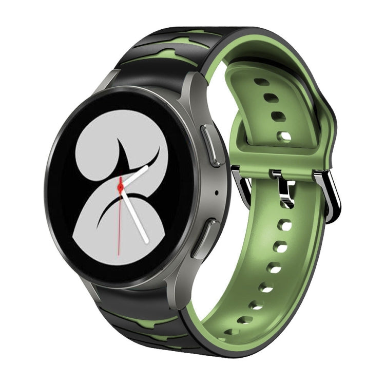 Bracelet de montre en silicone à texture incurvée, pour Samsung Galaxy Watch 4 44 mm, pour Samsung Galaxy Watch 4 40 mm, pour Samsung Galaxy Watch 4 Classic 42 mm