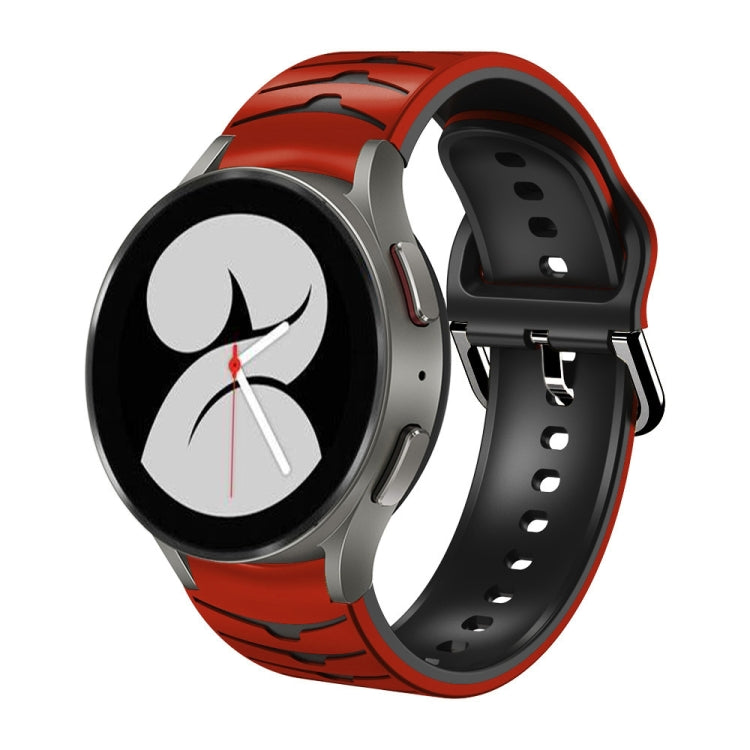 Bracelet de montre en silicone à texture incurvée, pour Samsung Galaxy Watch 4 44 mm, pour Samsung Galaxy Watch 4 40 mm, pour Samsung Galaxy Watch 4 Classic 42 mm