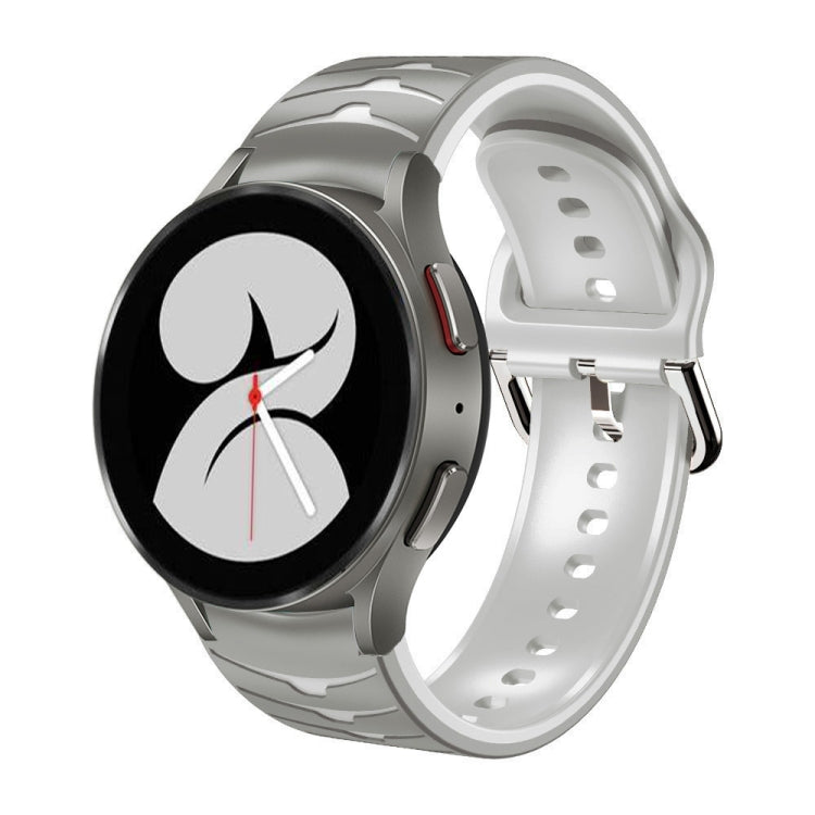 Bracelet de montre en silicone à texture incurvée, pour Samsung Galaxy Watch 4 44 mm, pour Samsung Galaxy Watch 4 40 mm, pour Samsung Galaxy Watch 4 Classic 42 mm