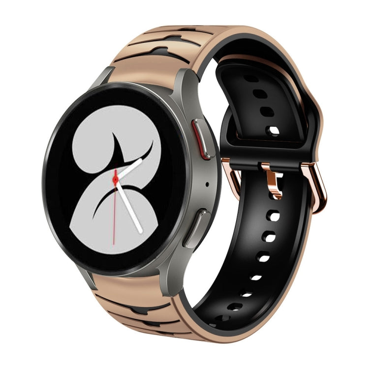 Bracelet de montre en silicone à texture incurvée, pour Samsung Galaxy Watch 4 44 mm, pour Samsung Galaxy Watch 4 40 mm, pour Samsung Galaxy Watch 4 Classic 42 mm