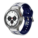 Bracelet de montre en silicone à texture incurvée, pour Samsung Galaxy Watch 4 44 mm, pour Samsung Galaxy Watch 4 40 mm, pour Samsung Galaxy Watch 4 Classic 42 mm