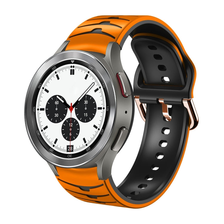 Bracelet de montre en silicone à texture incurvée, pour Samsung Galaxy Watch 4 44 mm, pour Samsung Galaxy Watch 4 40 mm, pour Samsung Galaxy Watch 4 Classic 42 mm