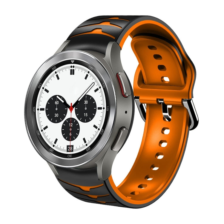Bracelet de montre en silicone à texture incurvée, pour Samsung Galaxy Watch 4 44 mm, pour Samsung Galaxy Watch 4 40 mm, pour Samsung Galaxy Watch 4 Classic 42 mm