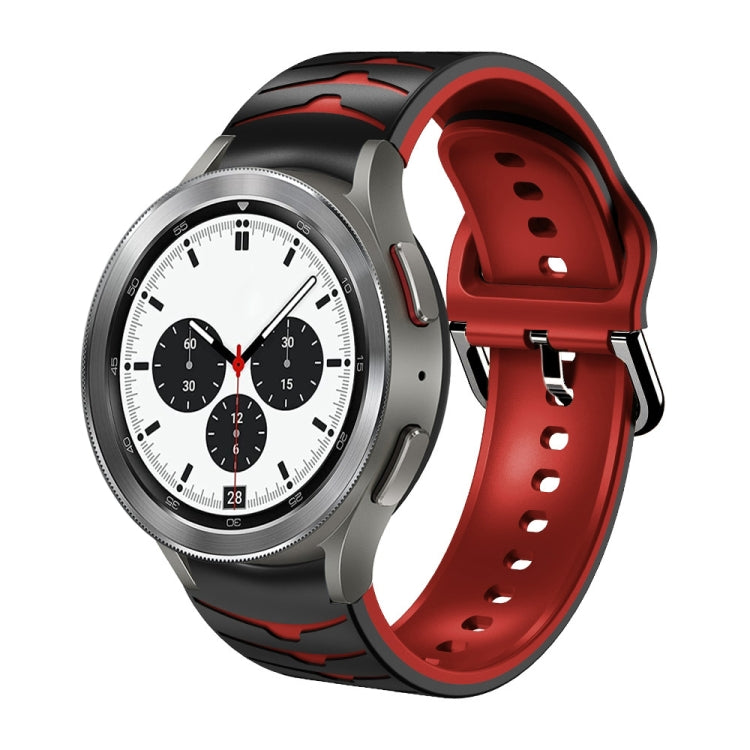 Bracelet de montre en silicone à texture incurvée, pour Samsung Galaxy Watch 4 44 mm, pour Samsung Galaxy Watch 4 40 mm, pour Samsung Galaxy Watch 4 Classic 42 mm