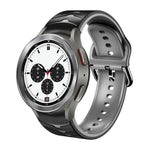 Bracelet de montre en silicone à texture incurvée, pour Samsung Galaxy Watch 4 44 mm, pour Samsung Galaxy Watch 4 40 mm, pour Samsung Galaxy Watch 4 Classic 42 mm