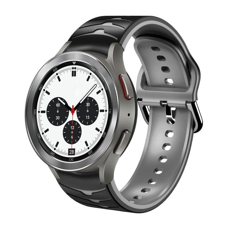 Bracelet de montre en silicone à texture incurvée, pour Samsung Galaxy Watch 4 44 mm, pour Samsung Galaxy Watch 4 40 mm, pour Samsung Galaxy Watch 4 Classic 42 mm