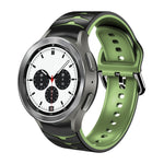 Bracelet de montre en silicone à texture incurvée, pour Samsung Galaxy Watch 4 44 mm, pour Samsung Galaxy Watch 4 40 mm, pour Samsung Galaxy Watch 4 Classic 42 mm