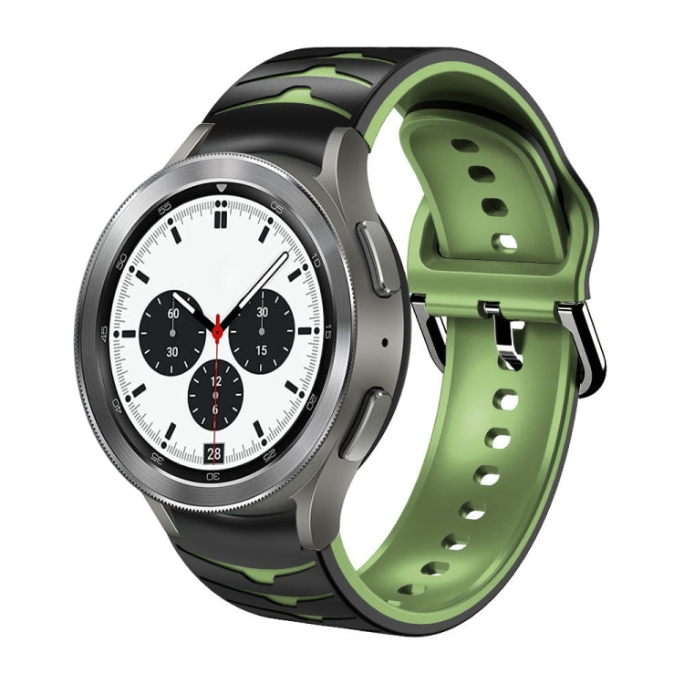 Bracelet de montre en silicone à texture incurvée, pour Samsung Galaxy Watch 4 44 mm, pour Samsung Galaxy Watch 4 40 mm, pour Samsung Galaxy Watch 4 Classic 42 mm