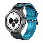 Bracelet de montre en silicone à texture incurvée, pour Samsung Galaxy Watch 4 44 mm, pour Samsung Galaxy Watch 4 40 mm, pour Samsung Galaxy Watch 4 Classic 42 mm