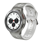 Bracelet de montre en silicone à texture incurvée, pour Samsung Galaxy Watch 4 44 mm, pour Samsung Galaxy Watch 4 40 mm, pour Samsung Galaxy Watch 4 Classic 42 mm