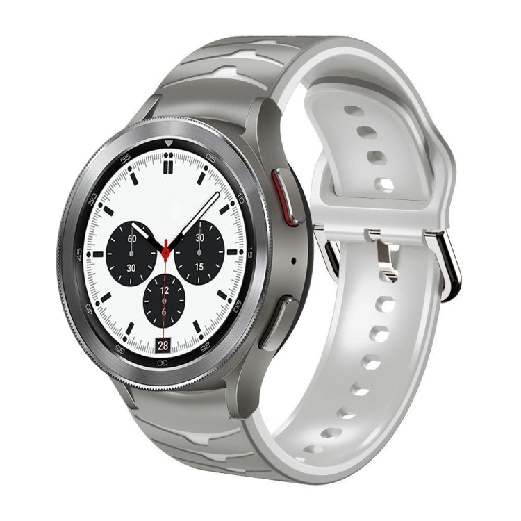Bracelet de montre en silicone à texture incurvée, pour Samsung Galaxy Watch 4 44 mm, pour Samsung Galaxy Watch 4 40 mm, pour Samsung Galaxy Watch 4 Classic 42 mm