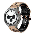 Bracelet de montre en silicone à texture incurvée, pour Samsung Galaxy Watch 4 44 mm, pour Samsung Galaxy Watch 4 40 mm, pour Samsung Galaxy Watch 4 Classic 42 mm