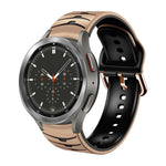 Curved Texture Silicone Watch Band, For Samsung  Galaxy Watch 4 Classic 46mm