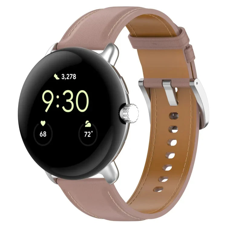 Bracelet de montre en cuir gaufré, pour Google Pixel Watch 4 / 3 / 2 / 1 41mm