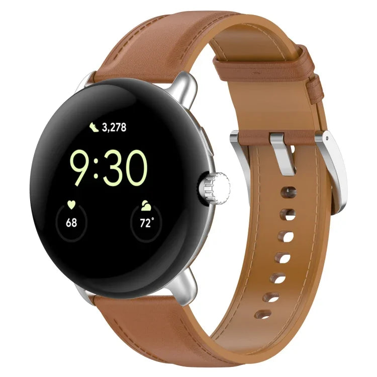 Bracelet de montre en cuir gaufré, pour Google Pixel Watch 4 / 3 / 2 / 1 41mm