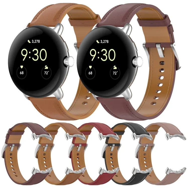 Bracelet de montre en cuir gaufré, pour Google Pixel Watch 4 / 3 / 2 / 1 41mm
