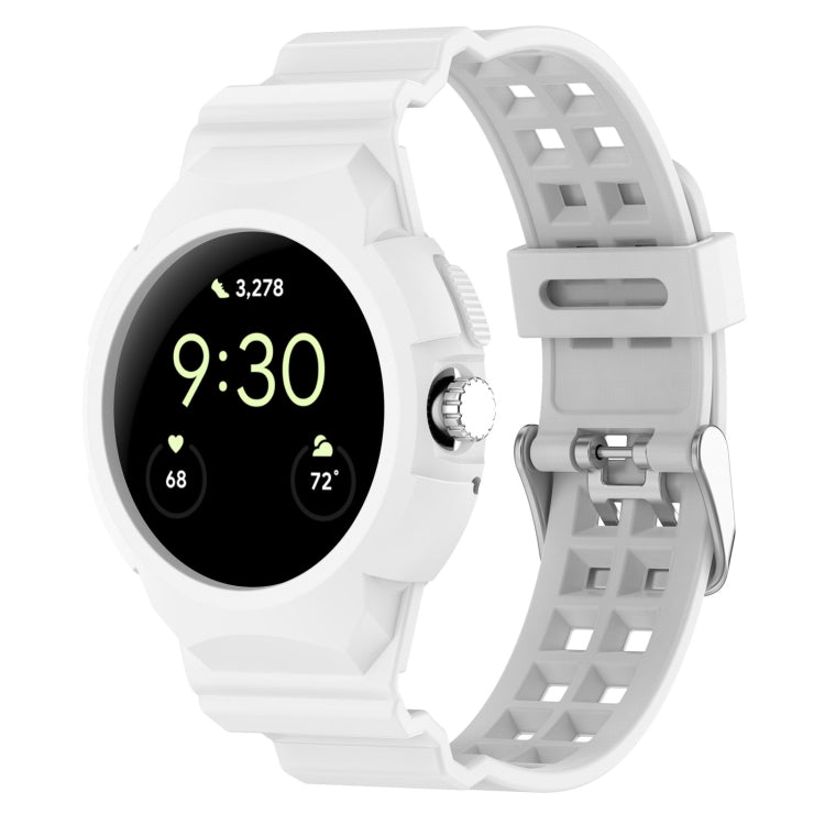 Bracelet de montre en silicone entièrement fermé intégré, pour Google Pixel Watch