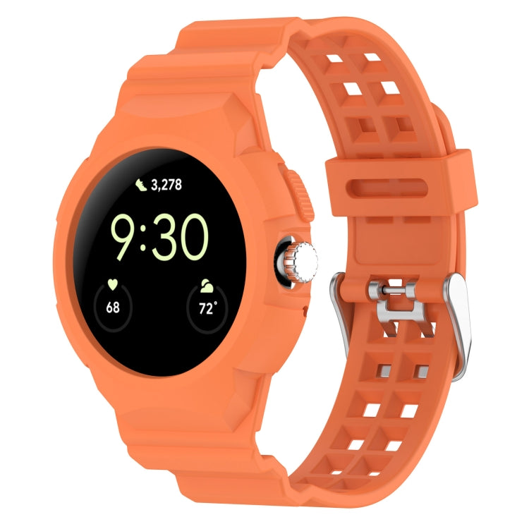 Bracelet de montre en silicone entièrement fermé intégré, pour Google Pixel Watch