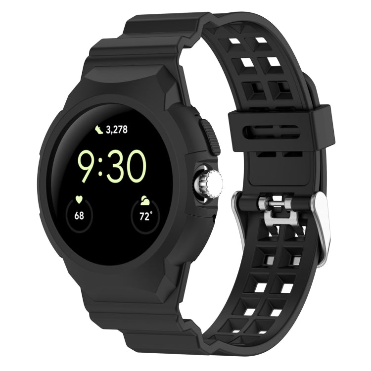 Bracelet de montre en silicone entièrement fermé intégré, pour Google Pixel Watch