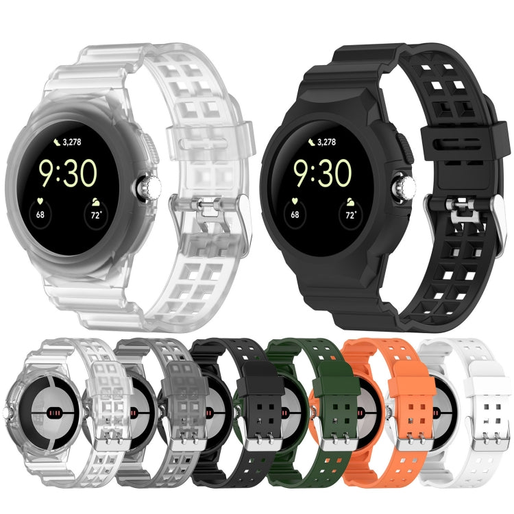 Bracelet de montre en silicone entièrement fermé intégré, pour Google Pixel Watch