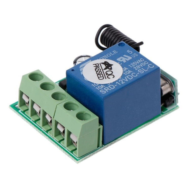 Commutateur télécommandé RF 1 canal 12 V CC / Relais 10 A / Récepteur de commutateur 433 MHz