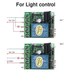 Commutateur télécommandé RF 1 canal 12 V CC / Relais 10 A / Récepteur de commutateur 433 MHz