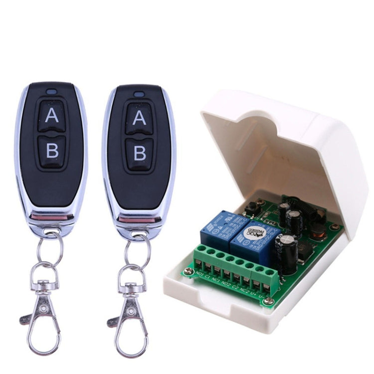 Ensemble récepteur relais télécommande RF sans fil universel pour porte électrique DC 12V 24V 48V
