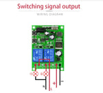 Ensemble récepteur relais télécommande RF sans fil universel pour porte électrique DC 12V 24V 48V