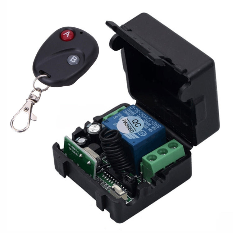 Interrupteur télécommande RF sans fil 12V 10A 1 canal relais récepteur