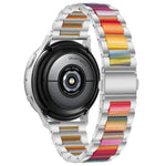 Bracelet de montre en résine et métal Interbead, pour Galaxy Watch 4 Classic 42 / 46mm