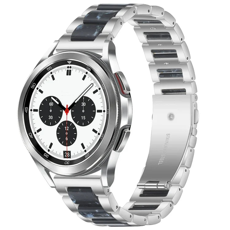 Bracelet de montre en résine et métal Interbead, pour Galaxy Watch 4 Classic 42 / 46mm