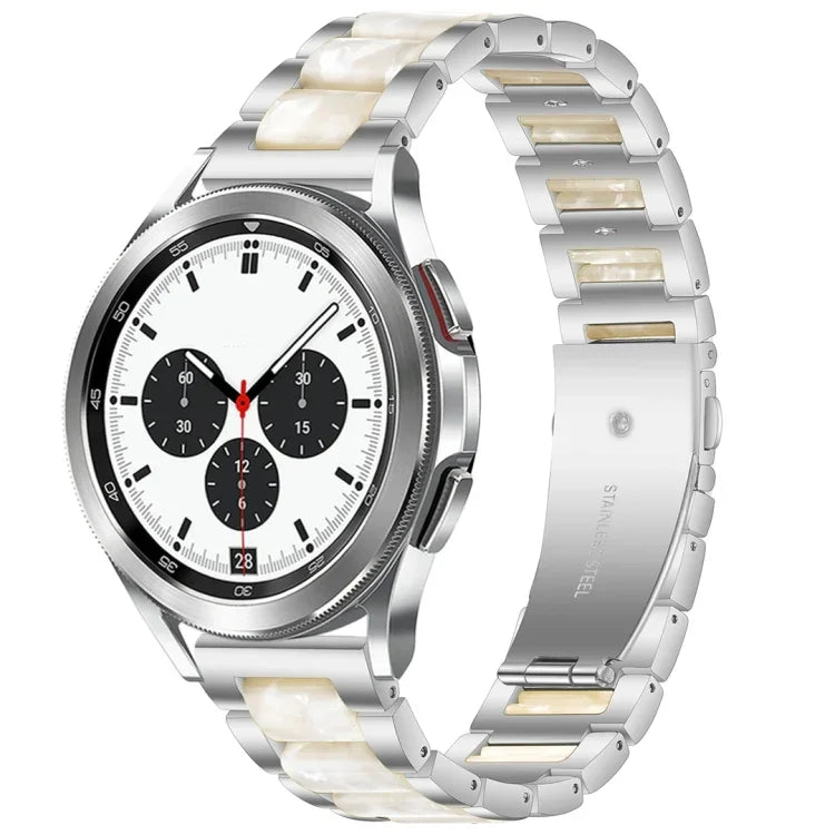 Bracelet de montre en résine et métal Interbead, pour Galaxy Watch 4 Classic 42 / 46mm