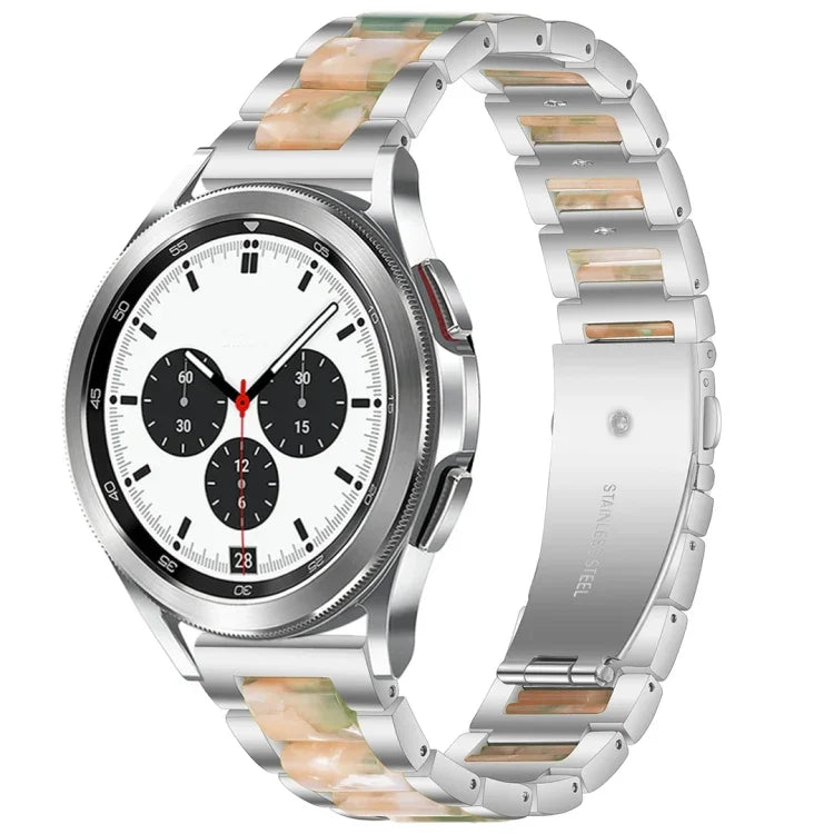 Bracelet de montre en résine et métal Interbead, pour Galaxy Watch 4 Classic 42 / 46mm