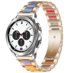 Bracelet de montre en résine et métal Interbead, pour Galaxy Watch 4 Classic 42 / 46mm