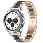 Bracelet de montre en résine et métal Interbead, pour Galaxy Watch 4 Classic 42 / 46mm