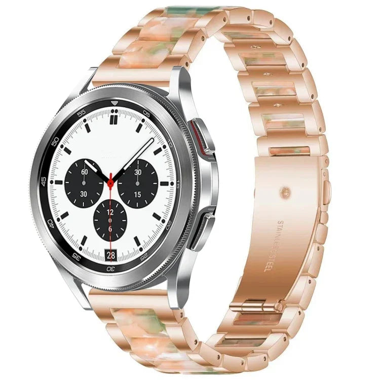 Bracelet de montre en résine et métal Interbead, pour Galaxy Watch 4 Classic 42 / 46mm
