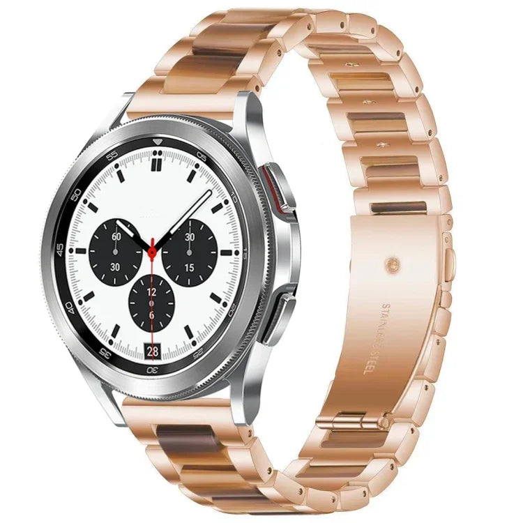 Bracelet de montre en résine et métal Interbead, pour Galaxy Watch 4 Classic 42 / 46mm