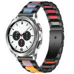 Bracelet de montre en résine et métal Interbead, pour Galaxy Watch 4 Classic 42 / 46mm