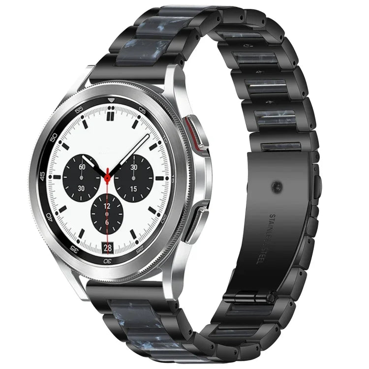 Bracelet de montre en résine et métal Interbead, pour Galaxy Watch 4 Classic 42 / 46mm