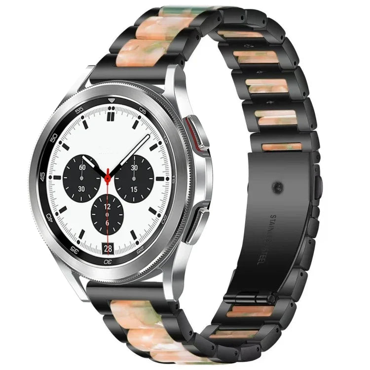 Bracelet de montre en résine et métal Interbead, pour Galaxy Watch 4 Classic 42 / 46mm