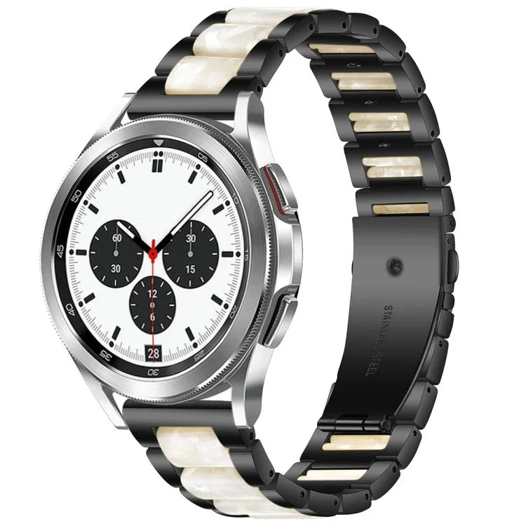 Bracelet de montre en résine et métal Interbead, pour Galaxy Watch 4 Classic 42 / 46mm