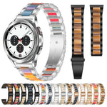Bracelet de montre en résine et métal Interbead, pour Galaxy Watch 4 Classic 42 / 46mm