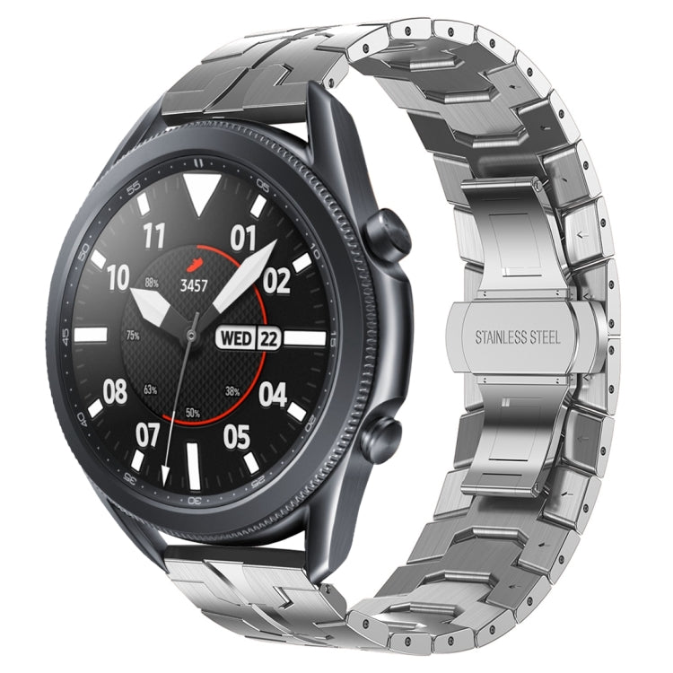 Bracelet de montre en métal d'acier inoxydable Armor, pour Samsung Galaxy Watch3 45mm, pour Samsung Galaxy Watch 46mm, pour Samsung Gear S3 Classic, pour Samsung Gear S3 Frontier