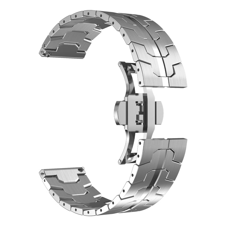 Bracelet de montre en métal d'acier inoxydable Armor, pour Samsung Galaxy Watch3 45mm, pour Samsung Galaxy Watch 46mm, pour Samsung Gear S3 Classic, pour Samsung Gear S3 Frontier