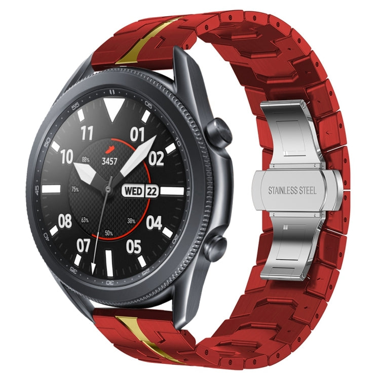 Bracelet de montre en métal d'acier inoxydable Armor, pour Samsung Galaxy Watch3 45mm, pour Samsung Galaxy Watch 46mm, pour Samsung Gear S3 Classic, pour Samsung Gear S3 Frontier