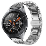 Bracelet de montre en métal d'acier inoxydable Armor, pour Samsung Galaxy Watch3 45mm, pour Samsung Galaxy Watch 46mm, pour Samsung Gear S3 Classic, pour Samsung Gear S3 Frontier